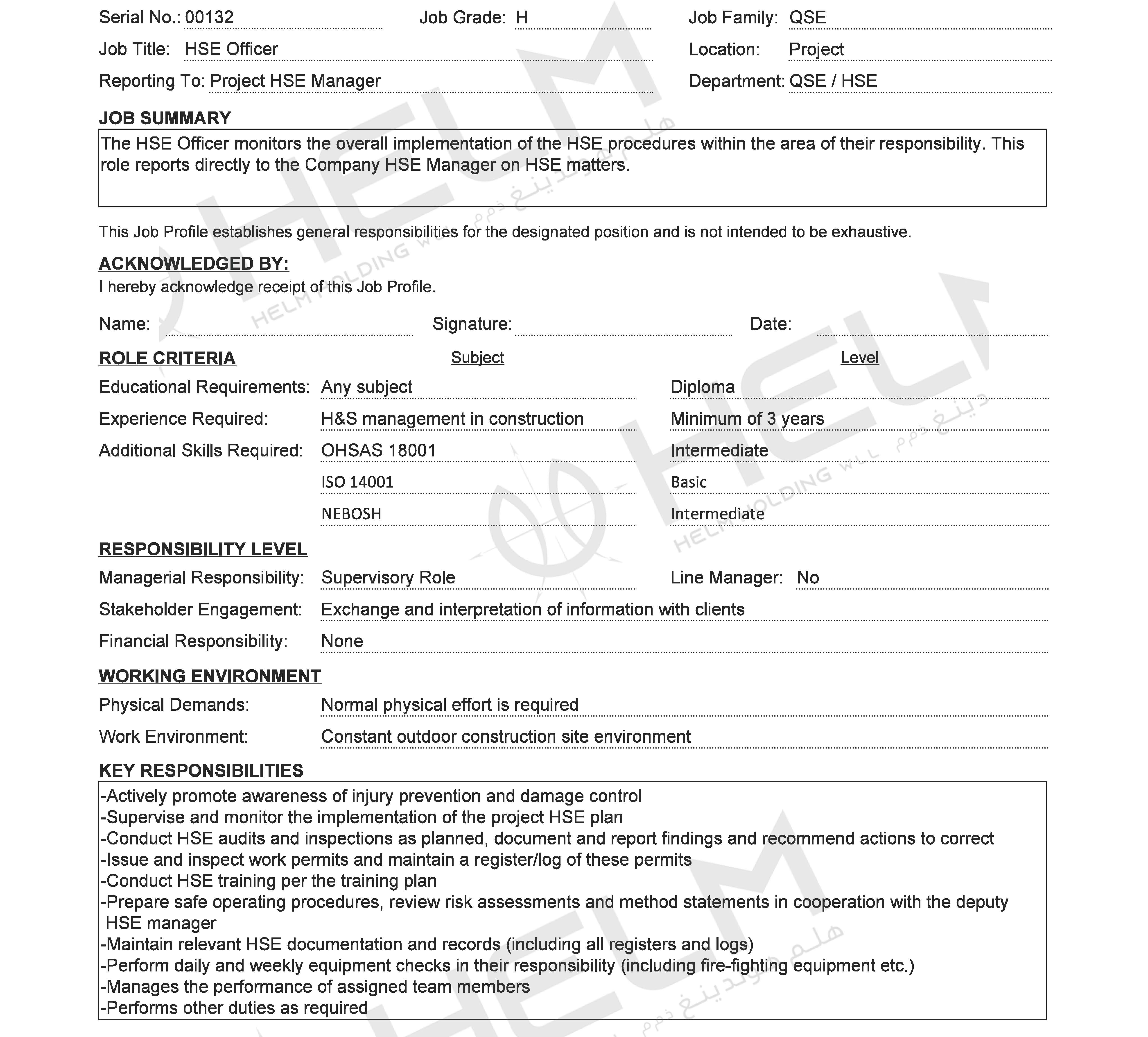 Job Description