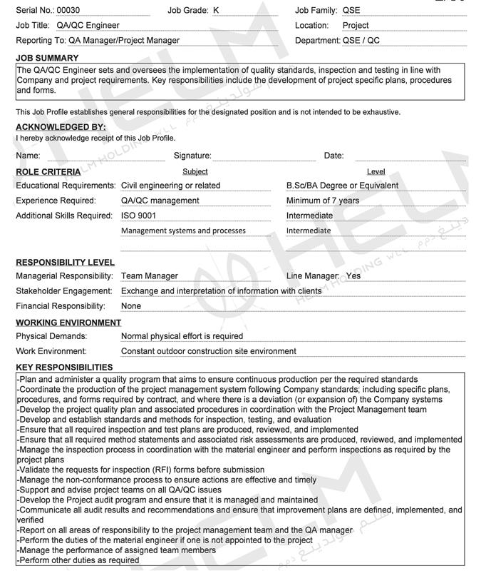 Job Description
